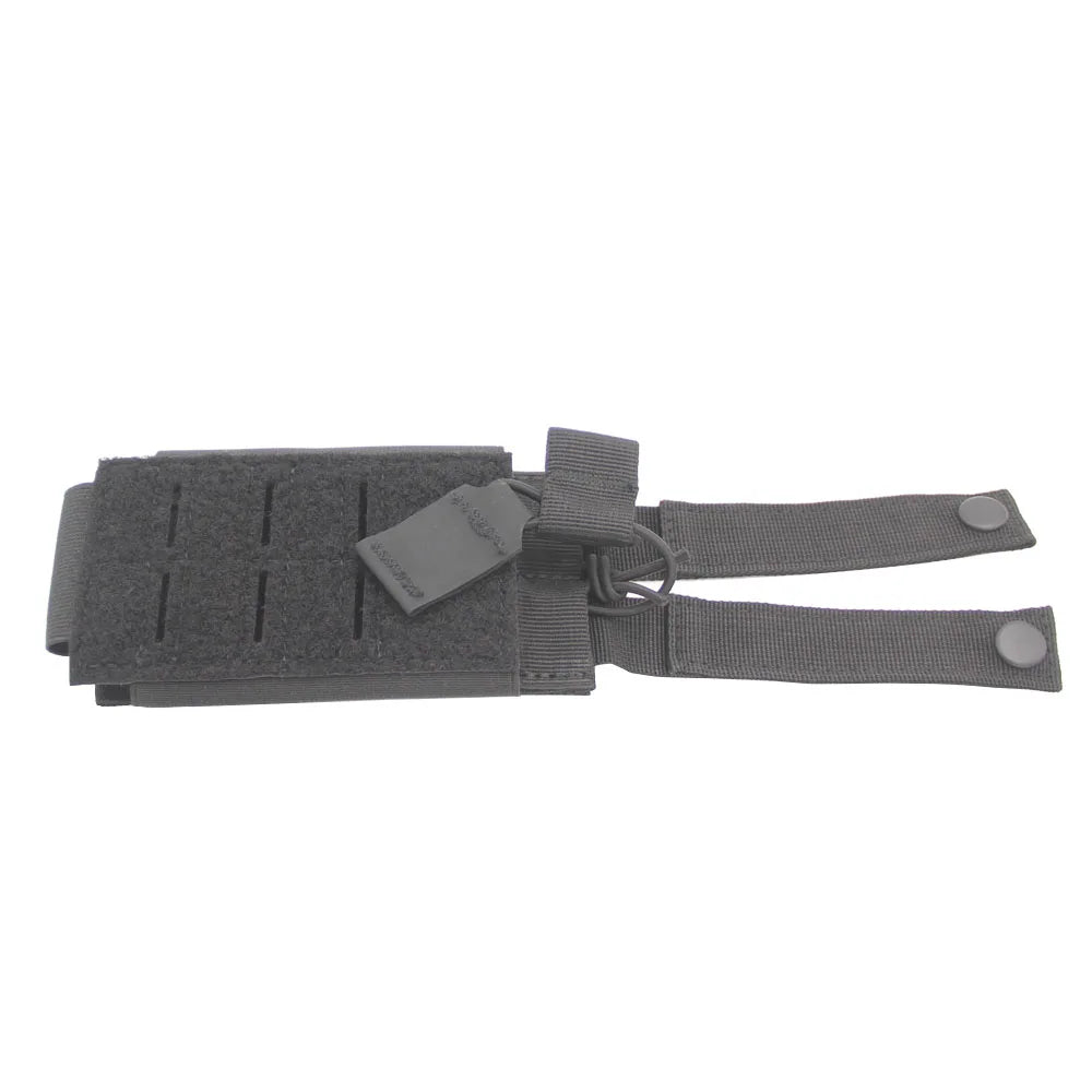 Tactical 5.56 Magazine Pouch for M4 M16 AR15 Molle Laser Cut Mag Holder Elastic Universal Walkie Talkie Pouch Radio Pack Bag