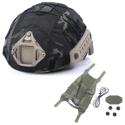 Multicam Helmet Cover Skin Tactical FAST Helmet Cover Gear Airsoft Paintball CS Helmet Protective Cover Accessories