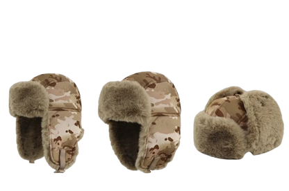 Camouflage Fur Hat