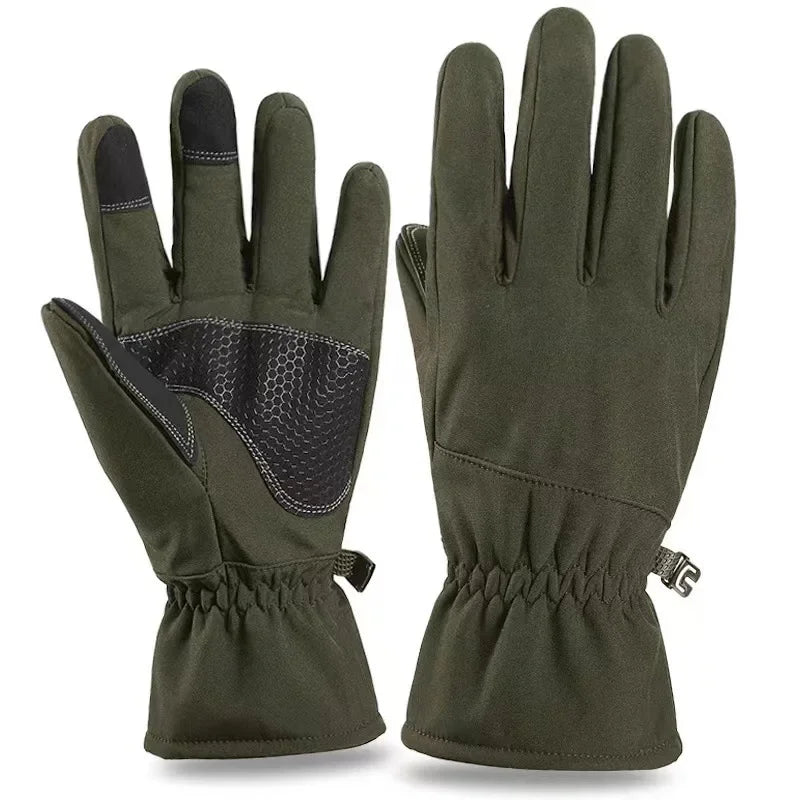 Winter Outdoor Skiing Training Non-slip Windproof Waterproof Cycling Men's and Women's Camouflage Plus Fleece Warm Thick Touch
