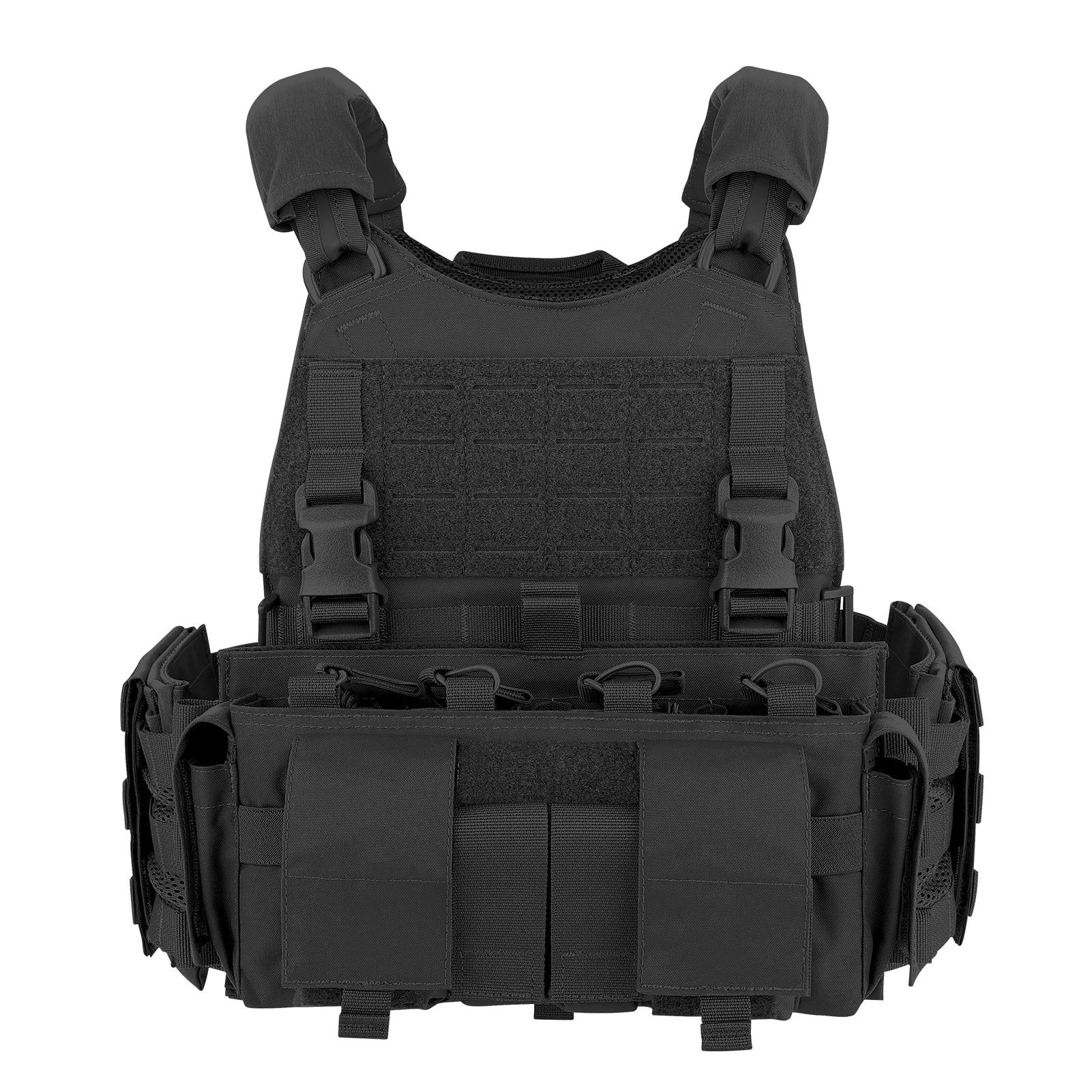 KRYDEX SCARAB Plate Carrier Tactical Heavy Duty Modular MOLLE Vest With 556 Magazine Pouch Placard For Outdoor Hunting
