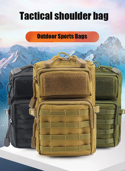 Outdoor Tactical Molle Pouch Holster Men Military Waist EDC Bag Wallet Phone Case Medical Bag Multifunction Camping Hunting Pack