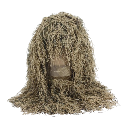 Woodland/ Desert Ghillie Suit Hood – Tactical Camouflage Concealment