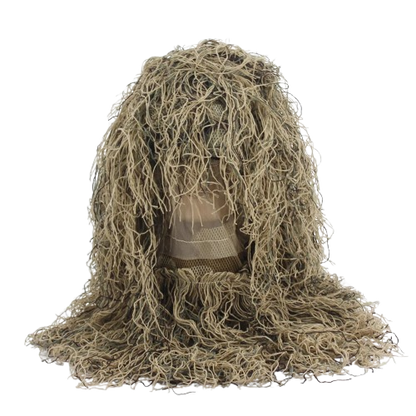 Woodland/ Desert Ghillie Suit Hood – Tactical Camouflage Concealment