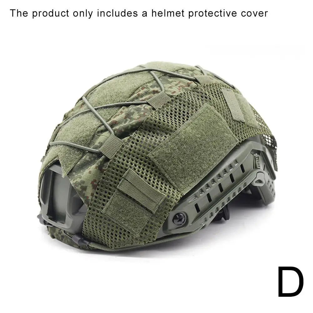 Outdoors Tactical Helmet Cloth Helmet Cover Elastic Helmet PJ Helmet Cover Cloth Cover MH Helmet BJ Helmet Camouflage Tacti R0G9