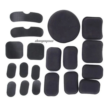 Outdoor Hunting Helmet Sponge Pad Tactical Fast Helmet 19 PCS  Pads Shooting Helmets Comfortable Soft Cushion Pads Set