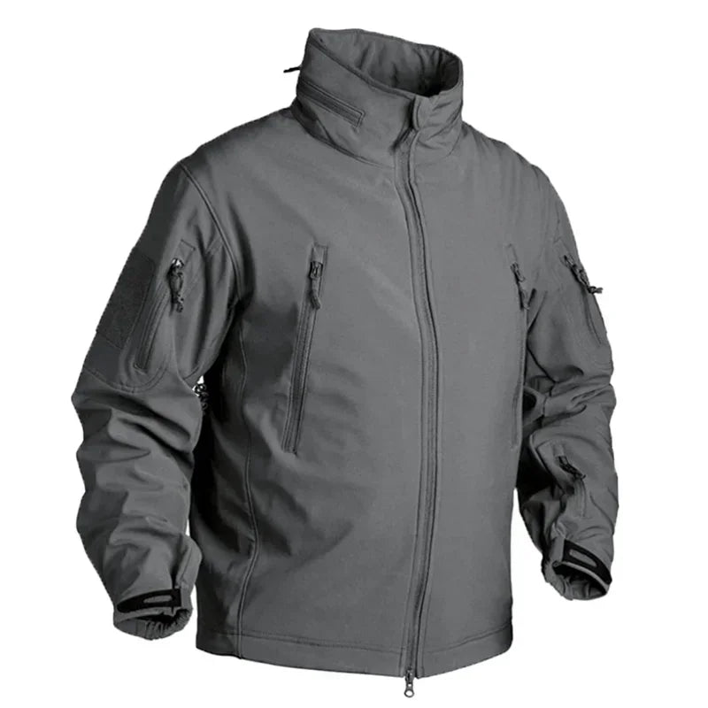 Outdoor Fleece Jacket Shell Tactical Jackets Camo Coats Airsoft Training Durable Hunting Clothes Windbreakers Men Clothing