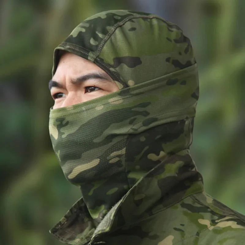 Tactical Camouflage Balaclava Hat Full Face Mask Skiing Cp Cycling Hunting Head Neck Cover Helmet Liner Cap Military Men Scarf