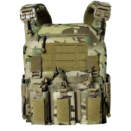 Laser-Cut MOLLE Quick-Release Tactical Plate Carrier