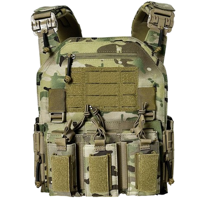 Laser-Cut MOLLE Quick-Release Tactical Plate Carrier