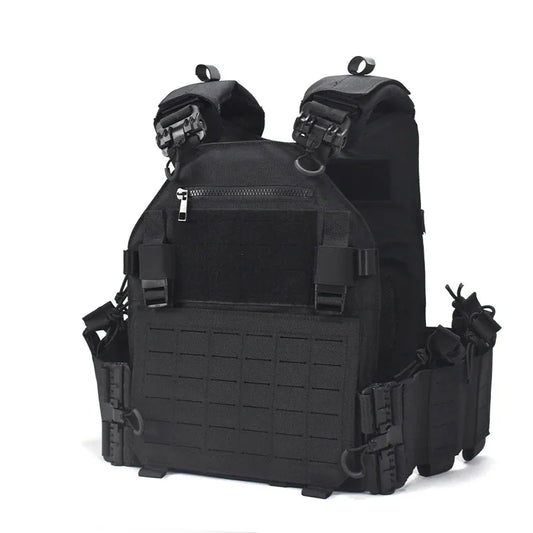 New combat vest 6094 quick detachable light laser cut tactical vest black gear to carry Protective plate