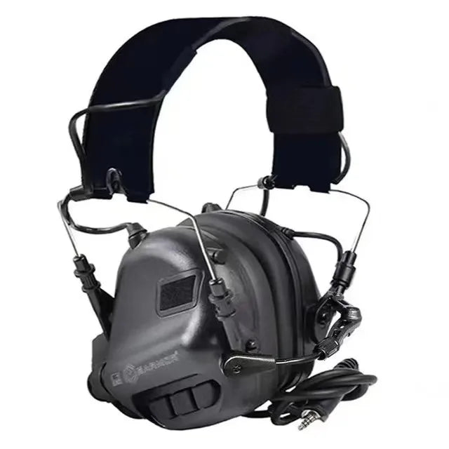 EARMOR Tactical Headset M32 MOD3 Active Shooter Earmuffs Helmet Headset with Helmet Rail Adapter Helmet Mount Headset