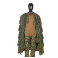 Tactical Ghillie Cape – Woodland / Desert Camo Concealment Cloak
