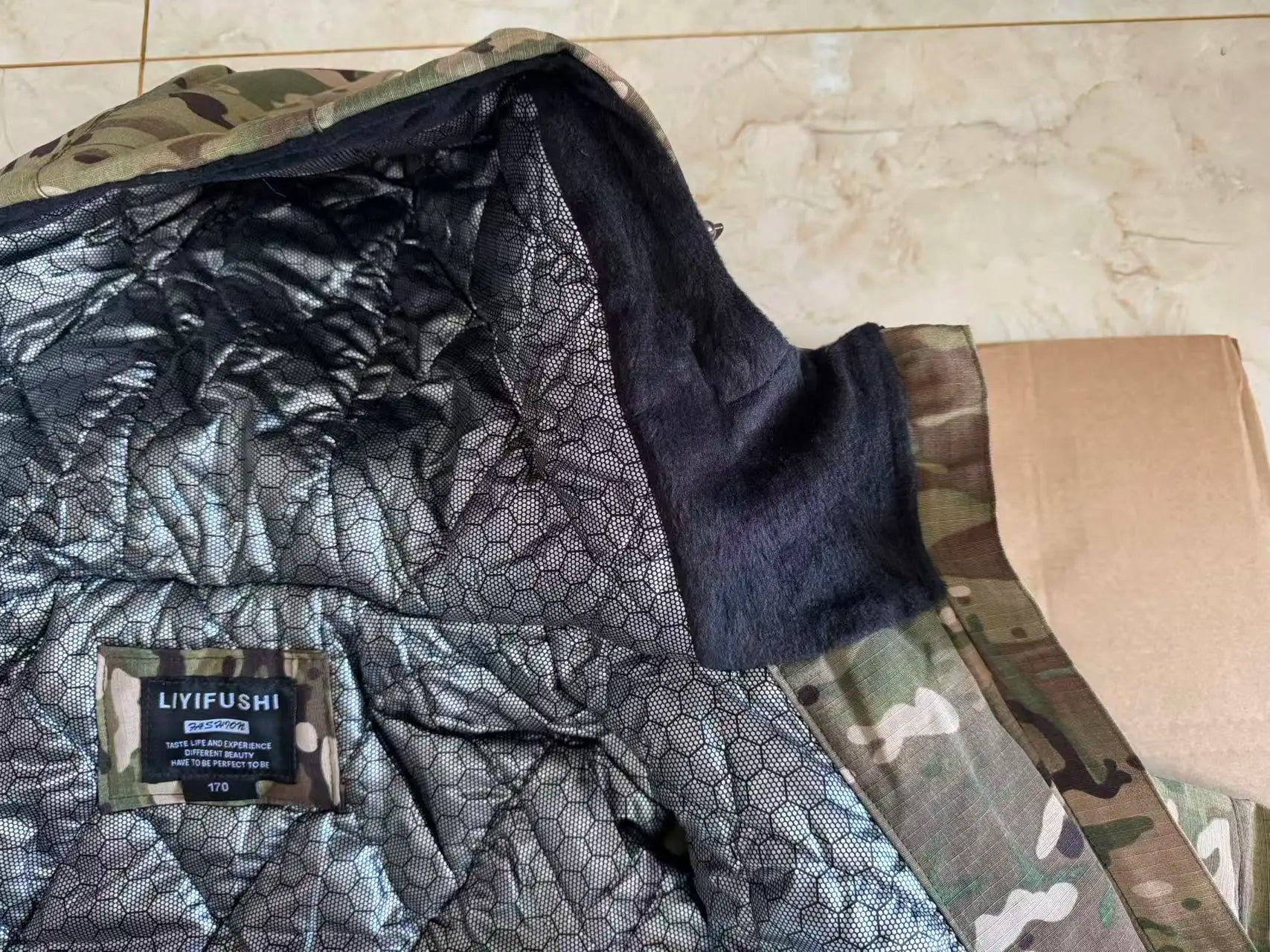 Winter Men's Tactical Camouflage Cotton-Padded Jacket Warm Windproof Military Parka Rip-Resistant Outdoor Combat Coat Hunting