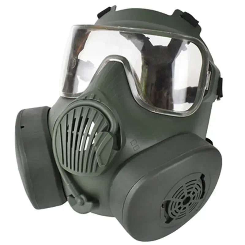 Protective Tactical Respirator Mask Full Face Gas Mask for Airsoft Shooting Hunting Riding CS Game Cosplay Protection