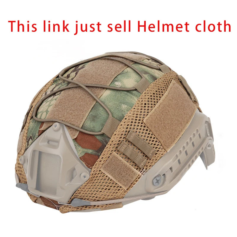 Tactical Helmet Cover 500D for Fast Helmet Multi-Camo Helmet Cover for Airsoft HelmetMilitary Paintball Hunting Shooting Gear