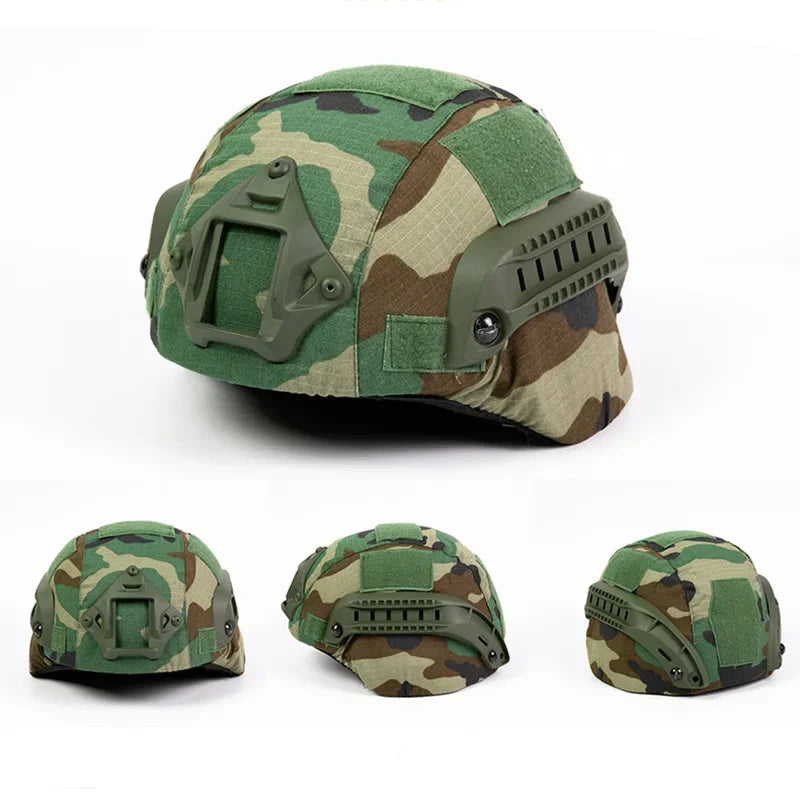 MICH2000 Tactical Helmet Cover Hunting Airsoft Outdoor Shooting Sports Camouflage Protective Helmet Cloth Cover Helmet Accessory