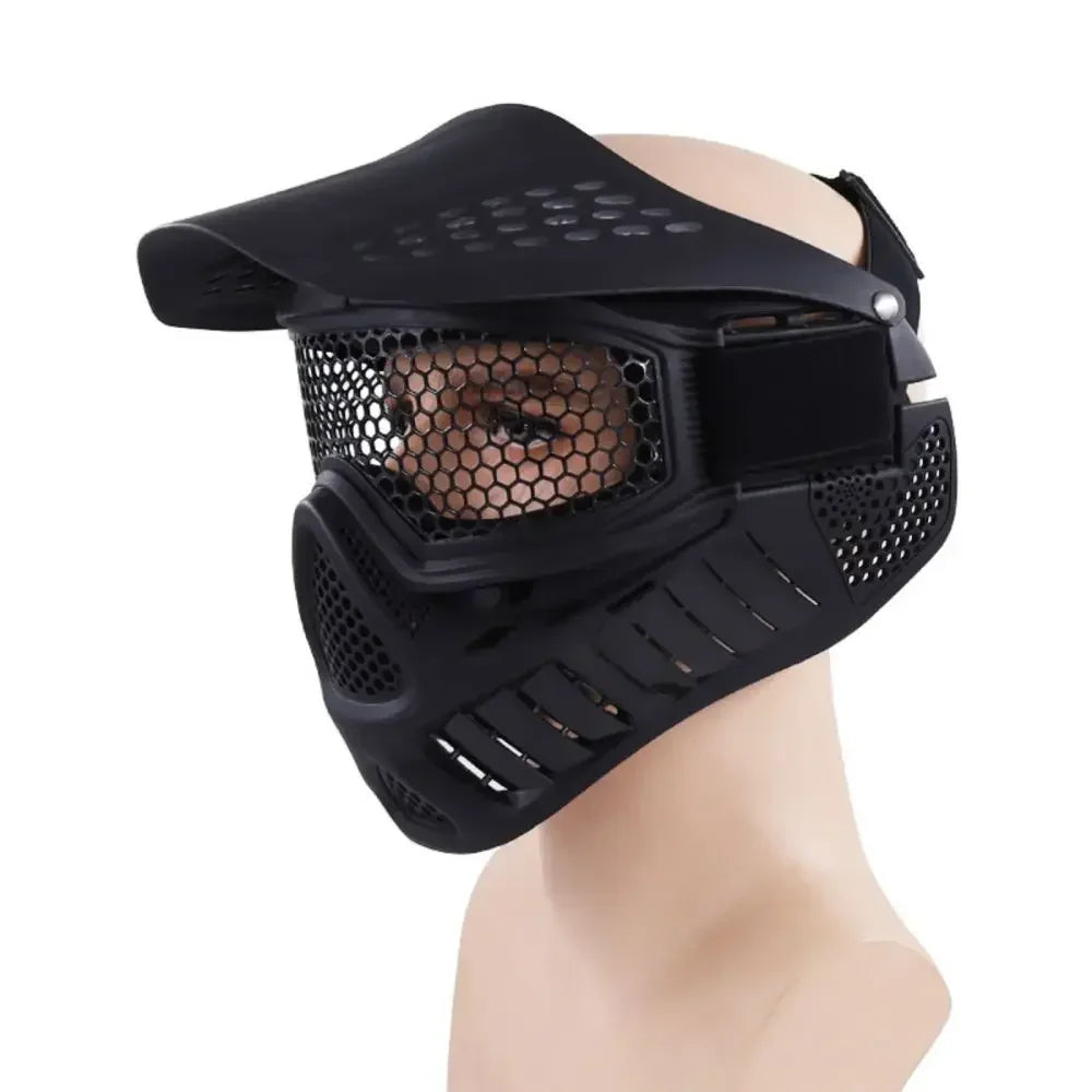 High Strength Paintball Face Mask or Airsoft Mask with Double Lens Goggle  Outdoor Airsoft Mask Tactical Protective Mask