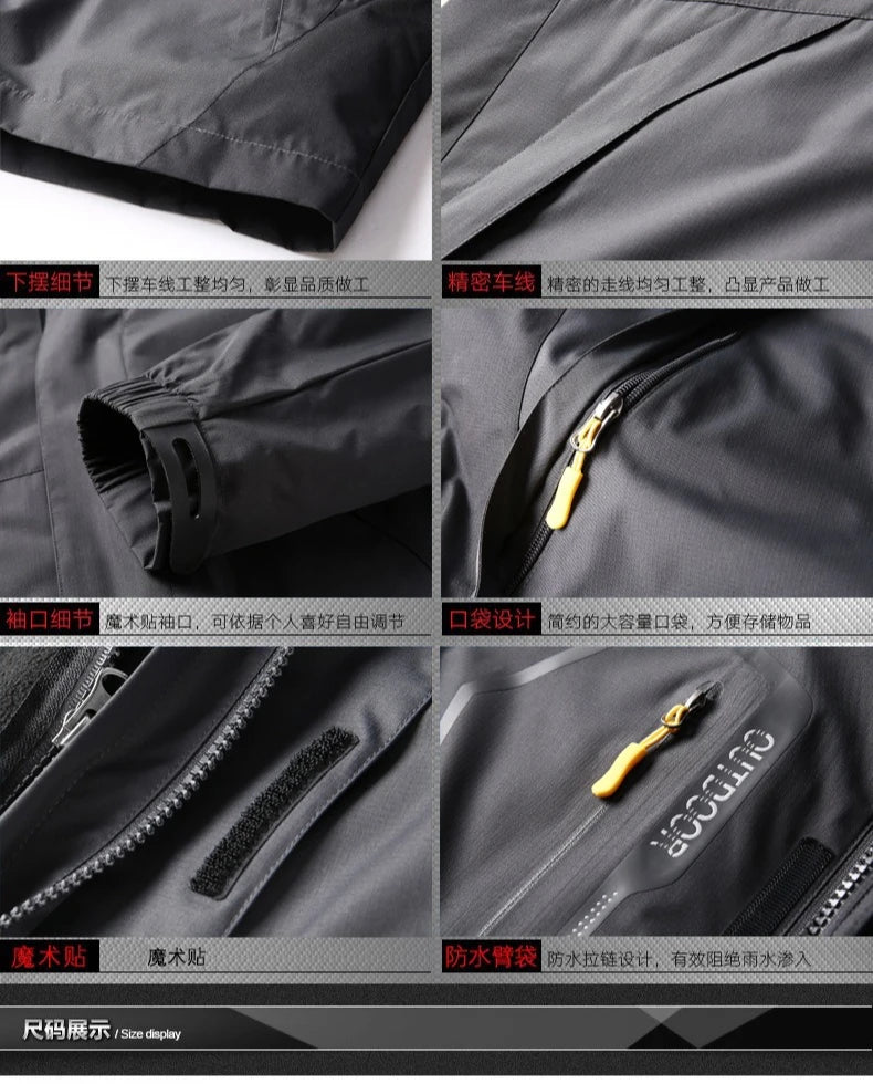 Winter Ski Jacket Men Warm Skiing Snowboard Trekking Jackets Windproof Waterproof Breathable Snow Coats Jacket For Men