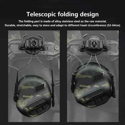 Tactical Headset Non-picking Noise-Cancelling Headset For Helmet Headset Baofeng Radio PTT Adapter Mobile Earphone