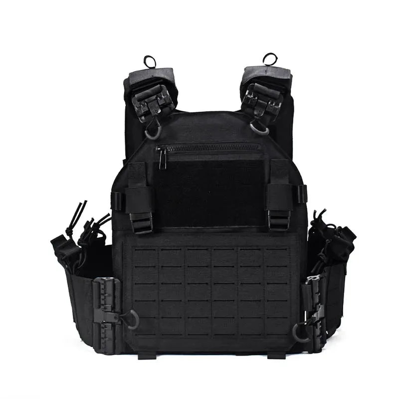 New combat vest 6094 quick detachable light laser cut tactical vest black gear to carry Protective plate