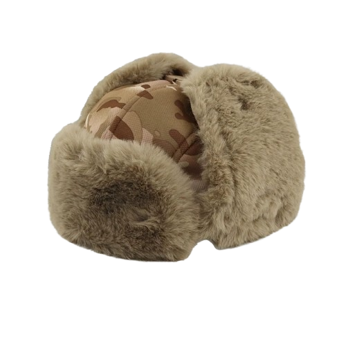 Camouflage Fur Hat