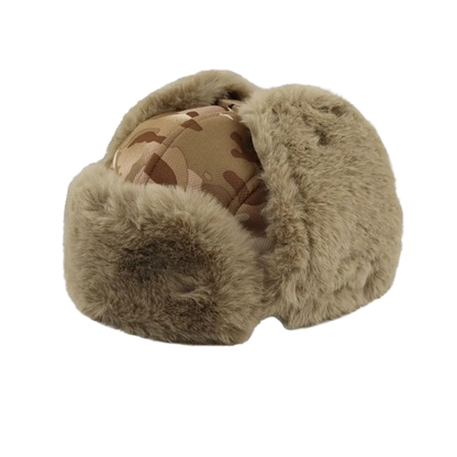 Camouflage Fur Hat