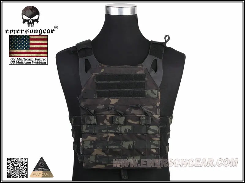 Emersongear JPC Tactical Jumper Carrier Vest Combat Back Support Updated Version EM7344 MC Black