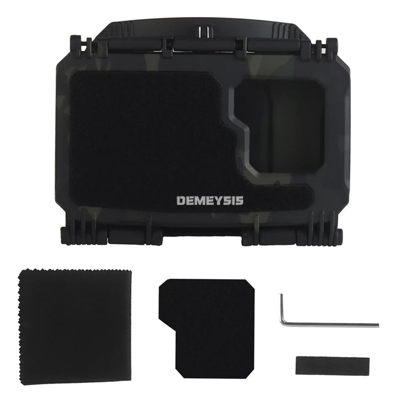 Tactical MOLLE Phone Storage Box Hunting Vests Plate Carrier Phone Holder Navigation Board Airsoft Shooting Admin Panel Board