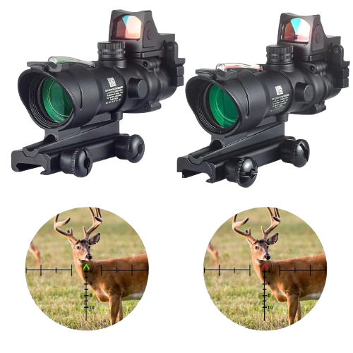 4x32 Combat Prism Scope with Fiber Optic Reticle