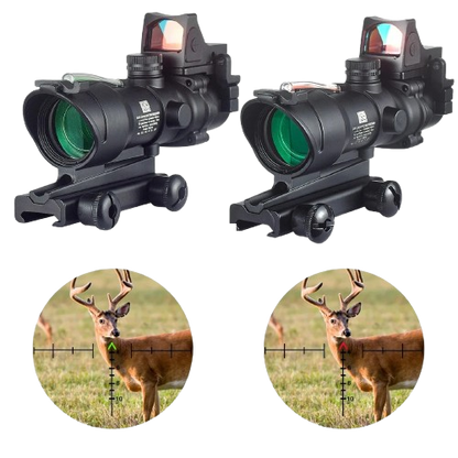 4x32 Combat Prism Scope with Fiber Optic Reticle