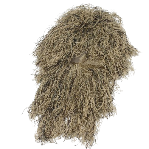 Woodland/ Desert Ghillie Suit Hood – Tactical Camouflage Concealment