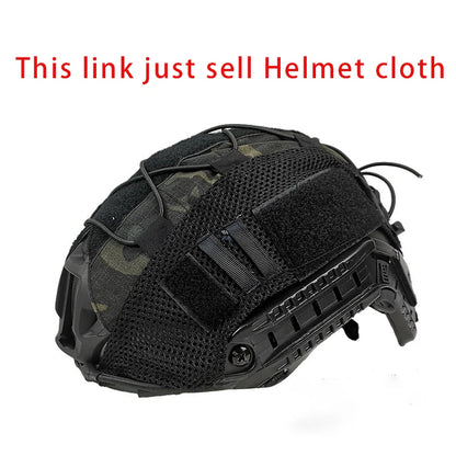 Tactical Helmet Cover 500D for Fast Helmet Multi-Camo Helmet Cover for Airsoft HelmetMilitary Paintball Hunting Shooting Gear