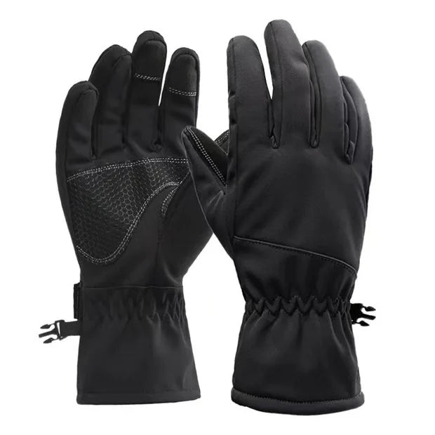 Winter Outdoor Skiing Training Non-slip Windproof Waterproof Cycling Men's and Women's Camouflage Plus Fleece Warm Thick Touch