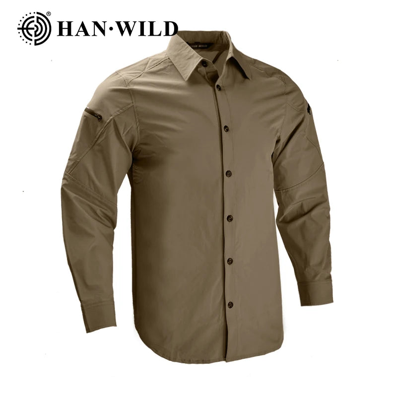 Tactical Shirts Windbreaker Hiking Combat Uniform Trainning Suits Work Set Camping Outdoor Clothes Hunting Suit Men Shirt