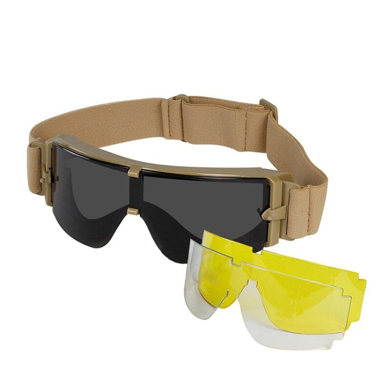 Tactical Hiking Eyewear Airsoft ATF GOGGLE SET 3 Lens Wargame Windproof Shooting Cycling Mountaineering Paintball Accesories