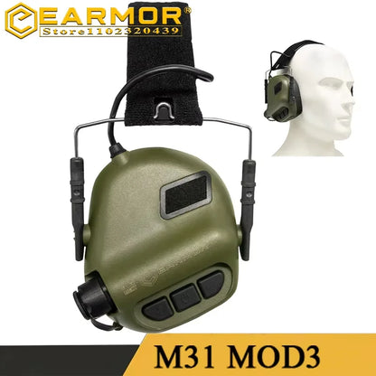 earmor M31 tactical earphones anti-noise headphones active shooting earmuffs shooting hearing protection soundproof earmuffs