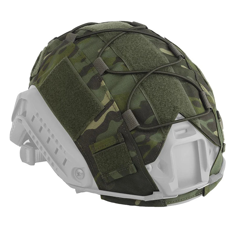 Tactical Helmet Cover for MH PJ BJ OPS-Core Fast Helmet Paintball Airsoft Helmet Cover MC With Elastic Cord