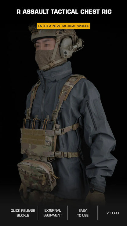 Tactical Chest Rig - Quick Release 556 Magazine Pouch
