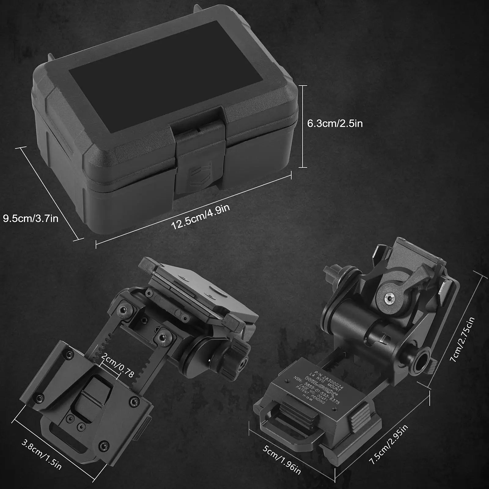 Metal NVG Helmet Mount Holder