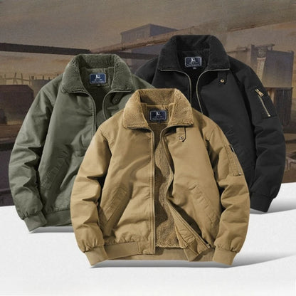 Autumn and Winter Moto Riding Jacket  Velvet Cotton Coat Thickened and Warm Loose Lapel Pure Cotton Work Jacket Casual Sherpa