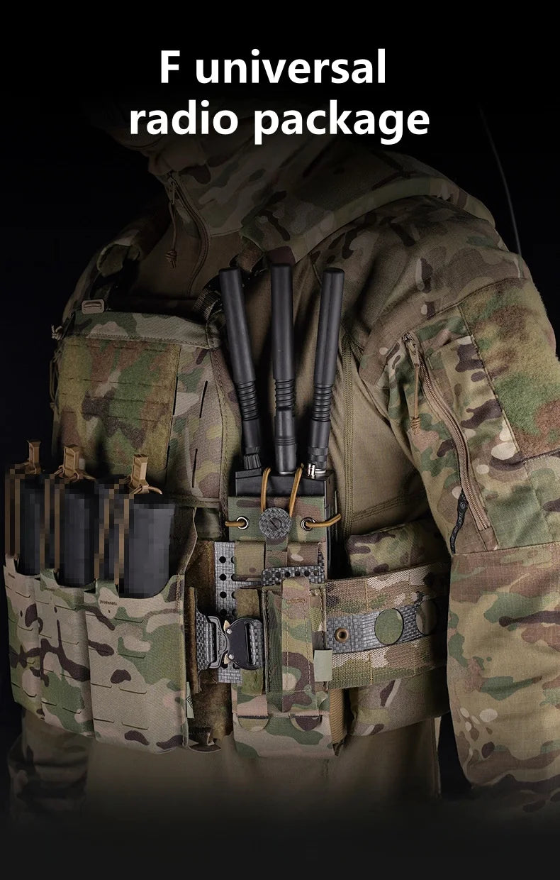 Multi functional Molle Radio Walkie Talkie Pouch Waist Bag For MPU5 PRC163 152 148 Interphone Holster Outdoor Vest Accessories