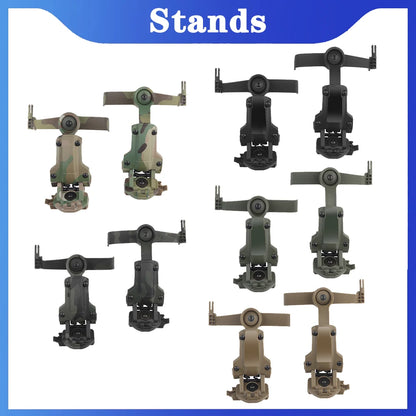 Tactical Headset Rail Mount 360° Rotation for C2、C3/C Series Headset Bracket Adapter Fit OPS Core ARC M-LOK Helmet Accessory