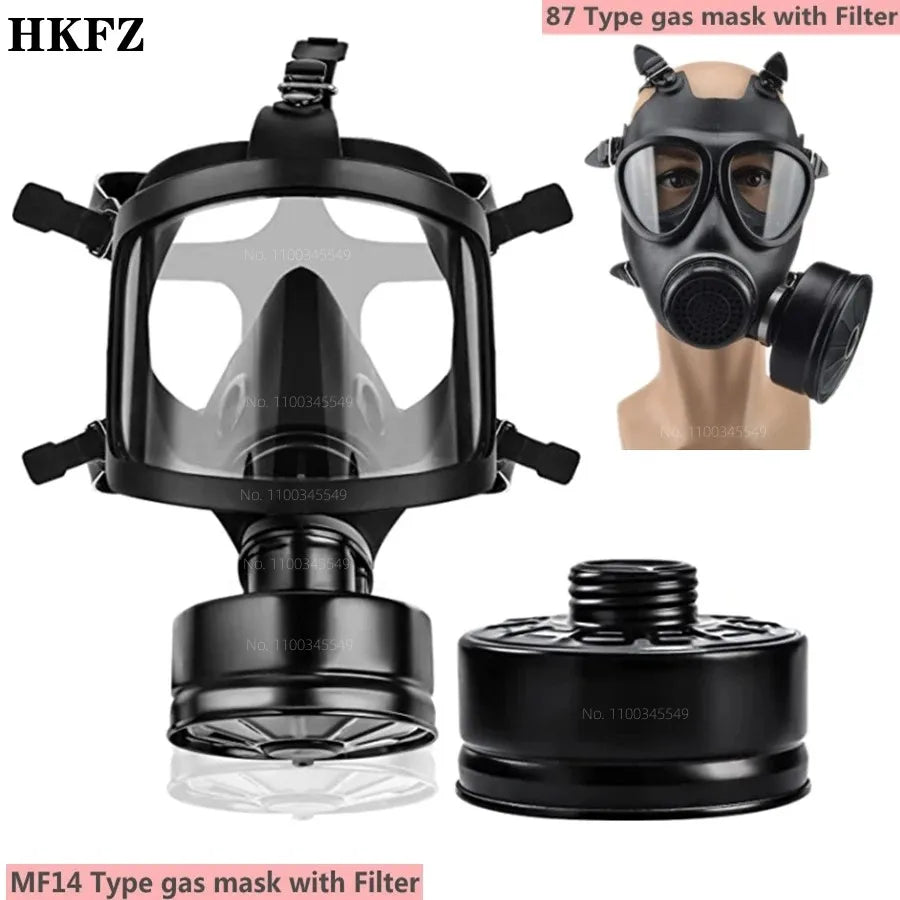 Chemical respirator filter self-priming mask Nuclear pollution protection Full face gas mask, MF14/87 Gas Mask