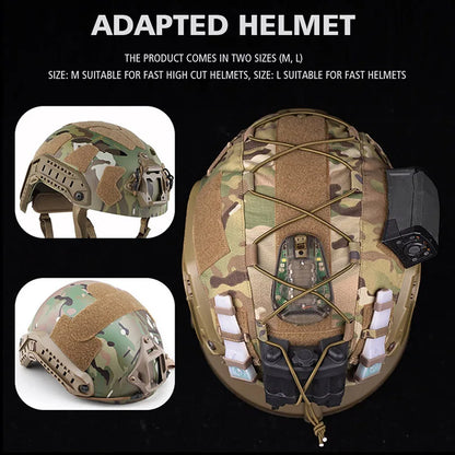 Tactical Helmet Cover for MH PJ BJ OPS-Core Fast Helmet Paintball Airsoft Helmet Cover MC With Elastic Cord