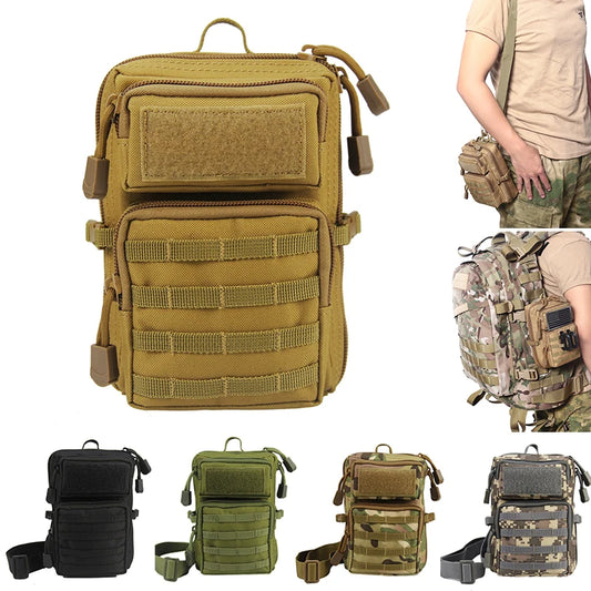 Outdoor Tactical Molle Pouch Holster Men Military Waist EDC Bag Wallet Phone Case Medical Bag Multifunction Camping Hunting Pack