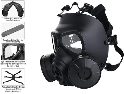 M04 Tactical Face Mask For Airsoft BB Gun CS Cosplay Costume Protective Full Face Gas Mask Skull Adjustable Strap