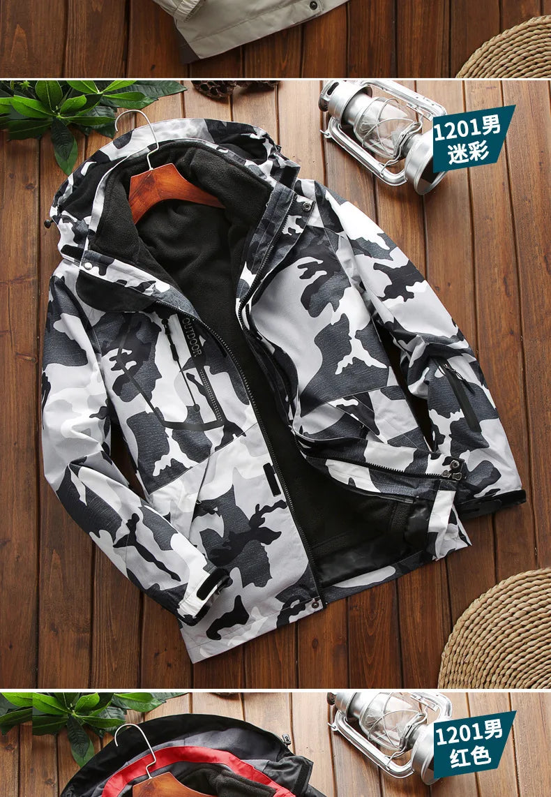 Winter Ski Jacket Men Warm Skiing Snowboard Trekking Jackets Windproof Waterproof Breathable Snow Coats Jacket For Men
