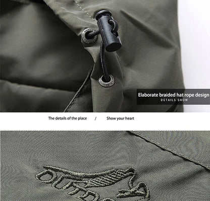 Winter Jacket Fashion Coat Hoodies Camping Hiking Jacket Men's Casual Waterproof Jacket Windbreaker Men Outerwear Men's Clothes