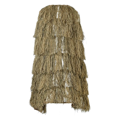 Tactical Ghillie Cape – Woodland / Desert Camo Concealment Cloak